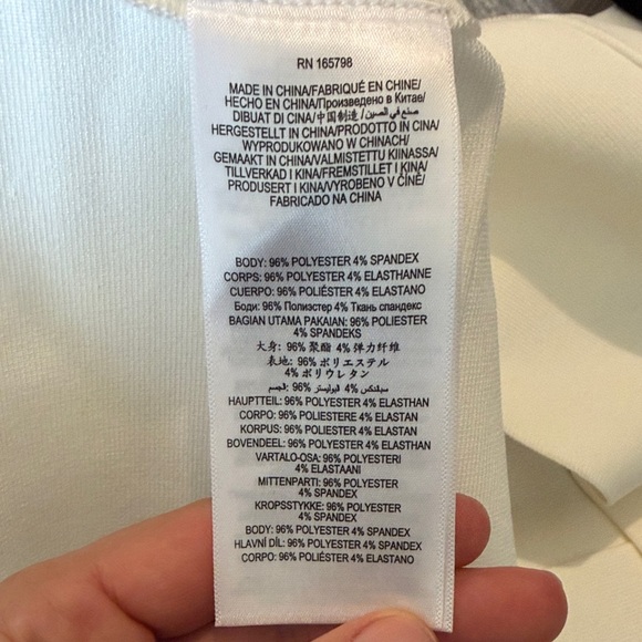 Herve Leger White Crop T-Shirt Textured - Picture 8 of 11